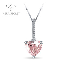 Manufacturer wholesale new heart big diamond pendant charm necklace jewelry for wedding